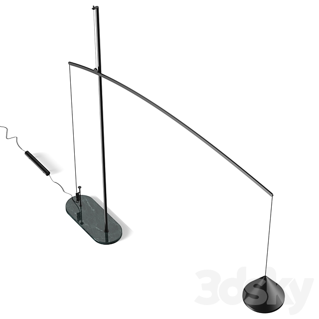 03 Contrappeso Extendo Floor Lamp 3DS Max Model - thumbnail 2