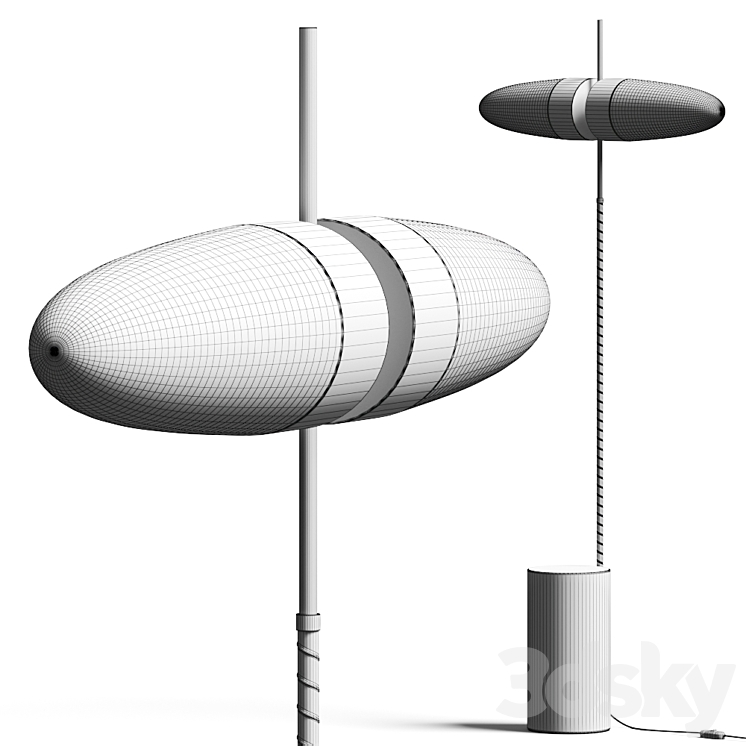 101 Copenhagen Bull Floor Lamp 3DS Max Model - thumbnail 2