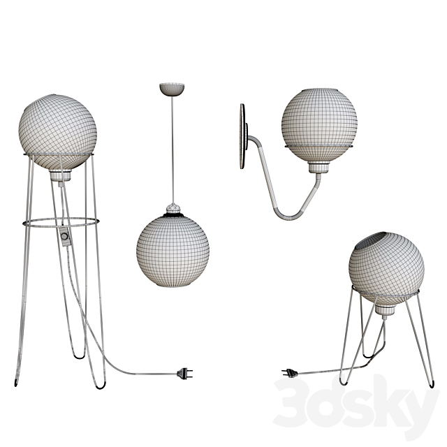 7-Sphere lamp 3DSMax File - thumbnail 2