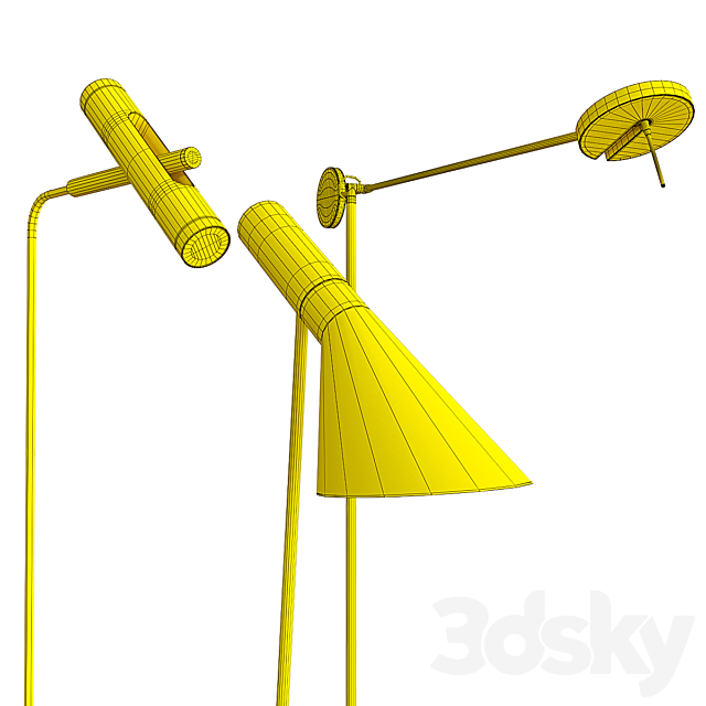 A set of floor lamps. Favorite. Louis Poulsen GROK 3DSMax File - thumbnail 3