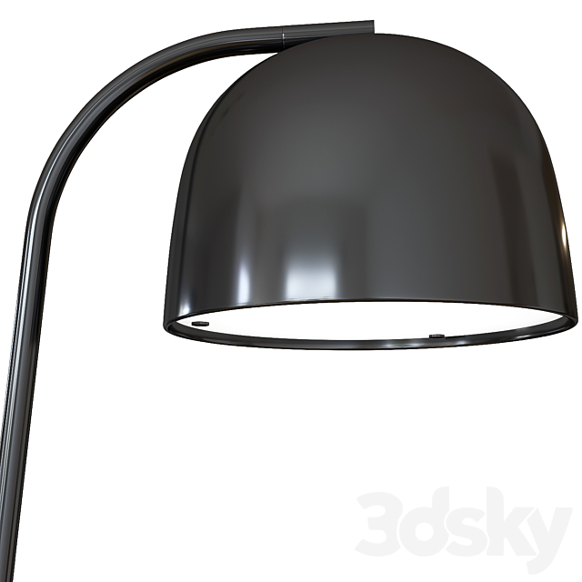 A set of floor lamps. IKEA HEKTAR  Grant Floor Lamp EU Black 3DSMax File - thumbnail 2