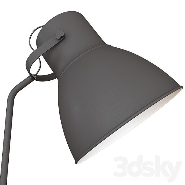 A set of floor lamps. IKEA HEKTAR  Grant Floor Lamp EU Black 3DSMax File - thumbnail 3