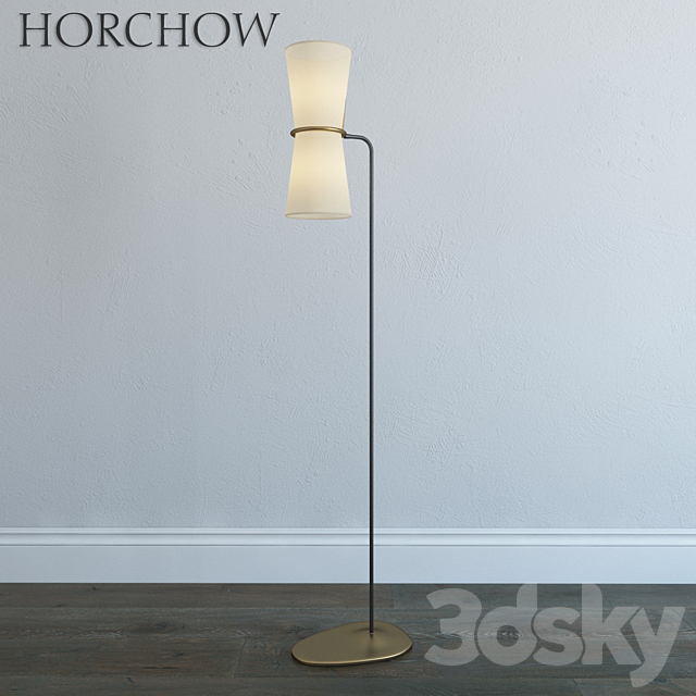 Aerin clarkson brass floor lamp 3DSMax File - thumbnail 2