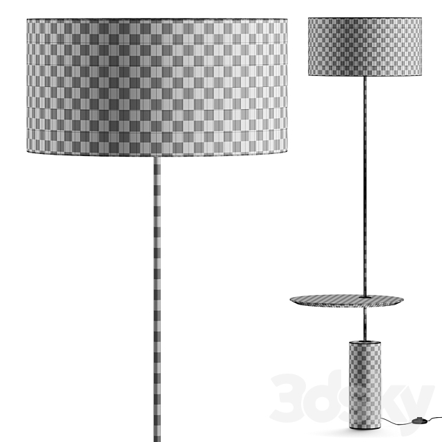 Alessandra Delgado Giro Minimalist Floor Lamp 3DSMax File - thumbnail 2