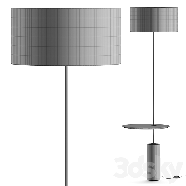 Alessandra Delgado Giro Minimalist Floor Lamp 3DSMax File - thumbnail 3