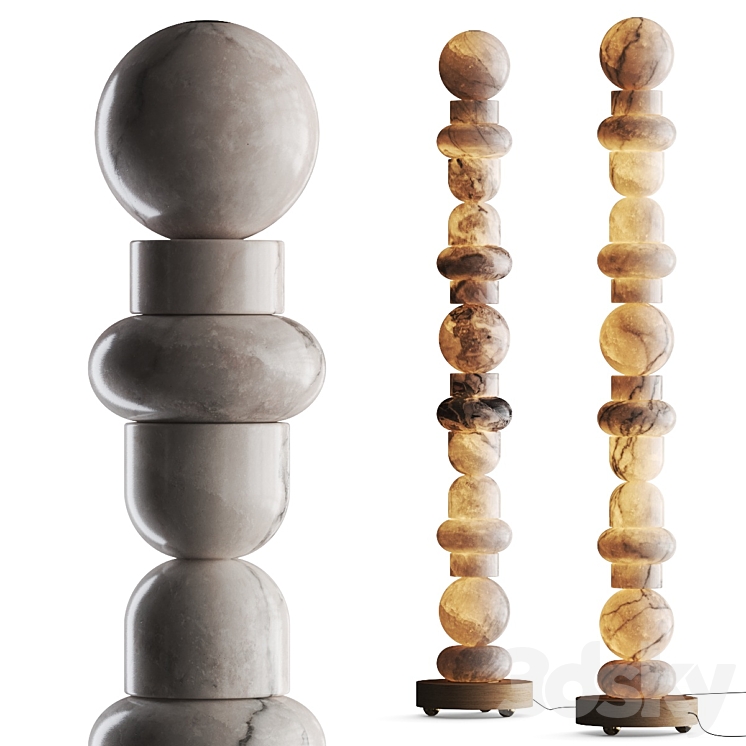 Allied Maker Totem 16 Floor Lamp 3DS Max - thumbnail 1