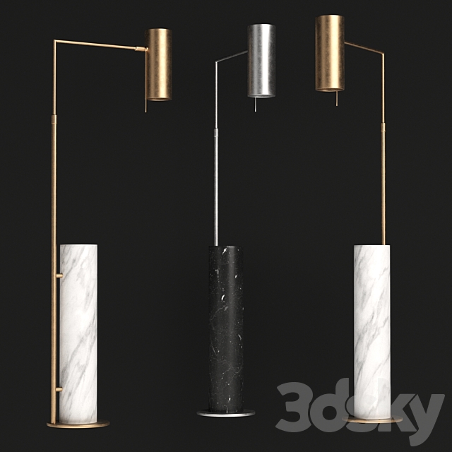 Alma floor lamp by Kelly Wearstler 3DSMax File - thumbnail 4