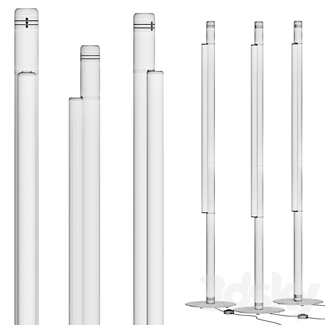 ANDlight Pipeline 125 Floor Lamps 3DS Max Model - thumbnail 4