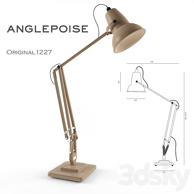 Anglepoise Original1227 3ds Max - thumbnail 1