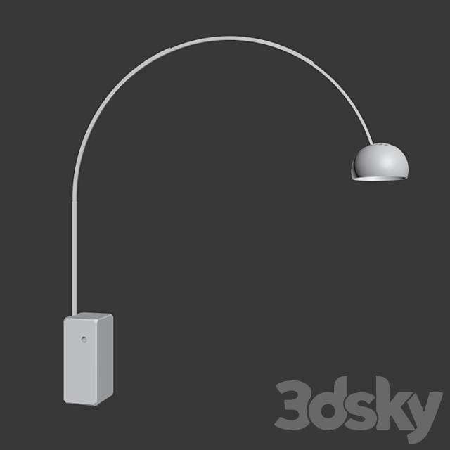 Arco Flos Floor Lamp 3DSMax File - thumbnail 2