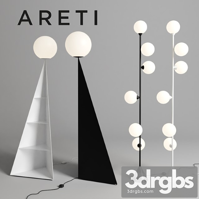 Areti floor lamp set 2 3dsmax Download - thumbnail 1