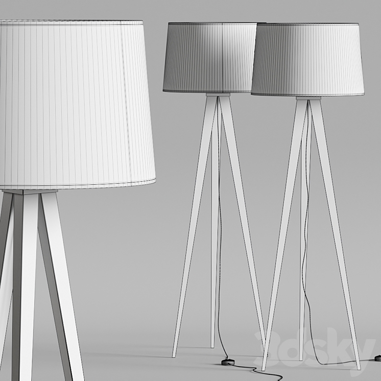 Aromas del Campo Tripod Floor Lamps 3DS Max Model - thumbnail 2