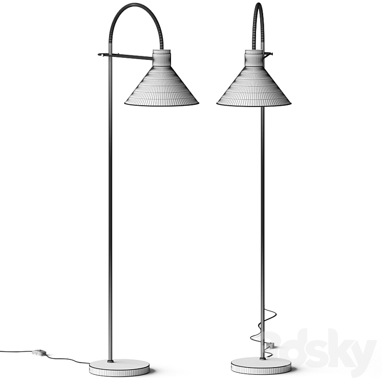 Arteriors Lane Floor Lamp 3DS Max - thumbnail 2