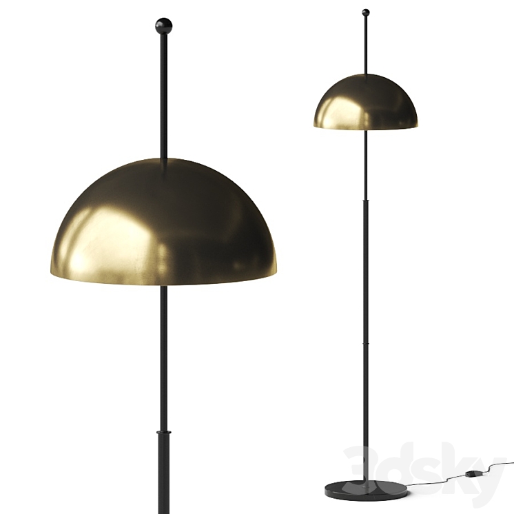 Arteriors Lockwood Floor Lamp 3DS Max Model - thumbnail 1