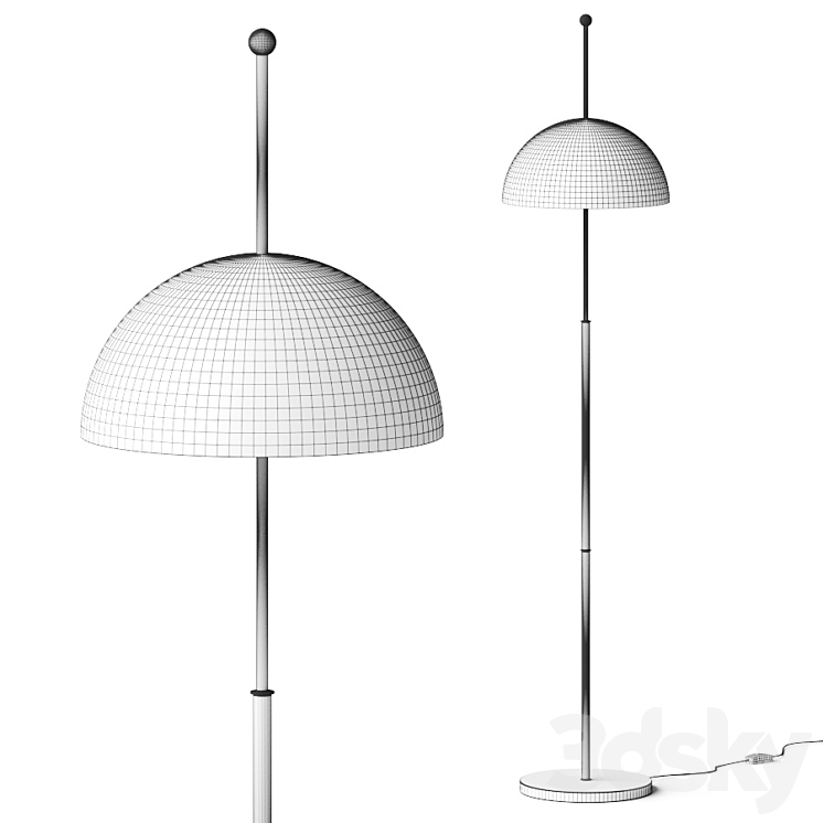 Arteriors Lockwood Floor Lamp 3DS Max Model - thumbnail 2