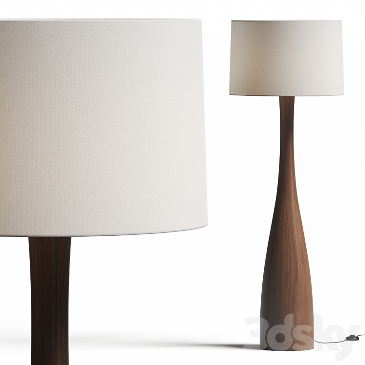 Arteriors Truxton Floor Lamp 3DS Max Model - thumbnail 1