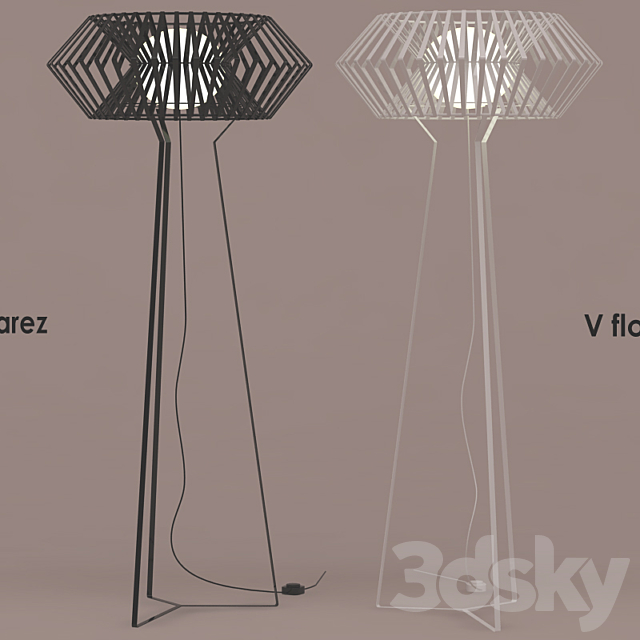 Arturo Alvarez _ V floor lamp 3ds Max - thumbnail 1