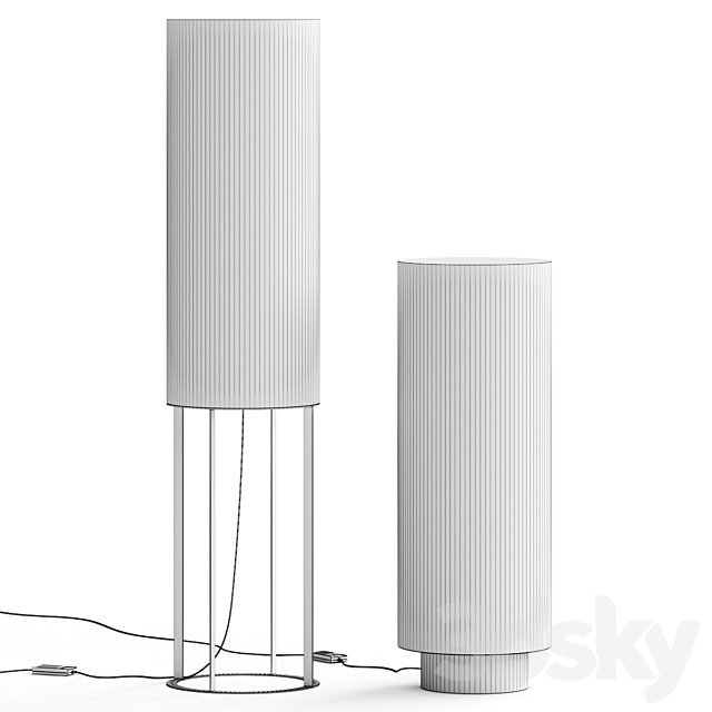 Audo Copenhagen Hashira Floor Lamp 3DS Max Model - thumbnail 2