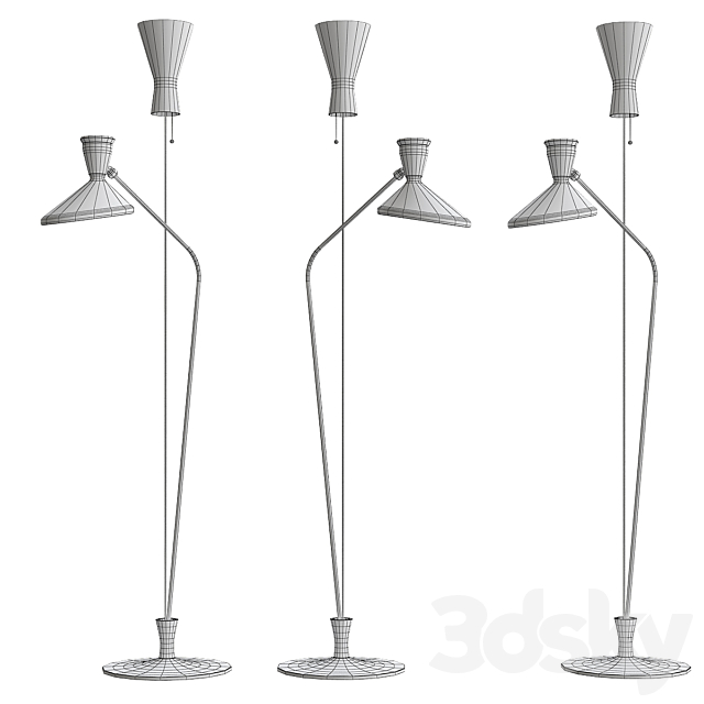 AUSTEN DUAL FUNCTION FLOOR LAMP 3DS Max Model - thumbnail 2