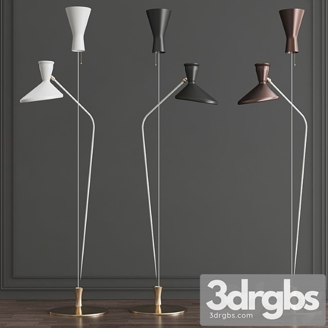 Austen Dual Function Floor Lamp 3dsmax Download - thumbnail 1