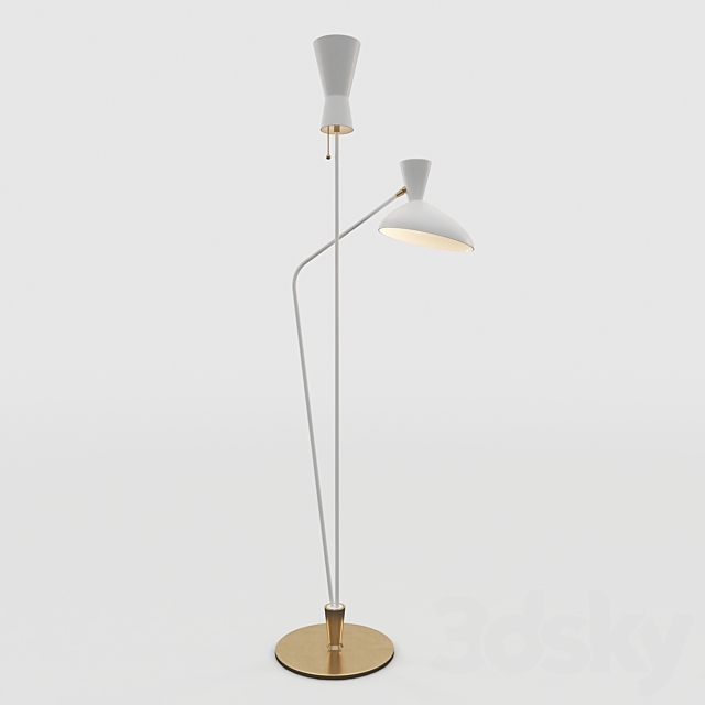 Austen Large Dual Function Floor Lamp 3DSMax File - thumbnail 3