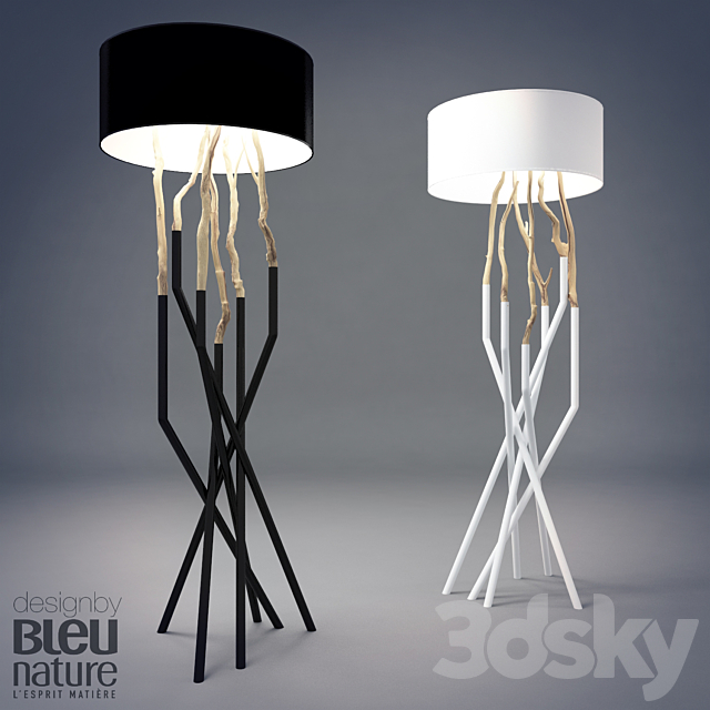 Autlayn floor lamp with shade 3ds Max - thumbnail 1