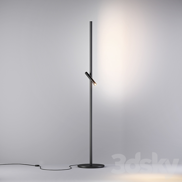 Backlight + floor lamp 3DS Max Model - thumbnail 4