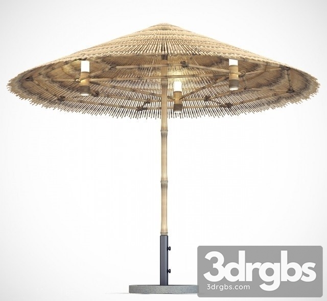 Bamboo Umbrella 3dsmax Download - thumbnail 1