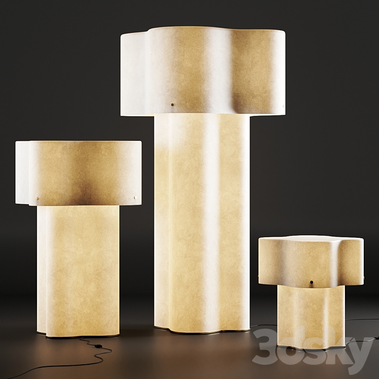 Baxter Nuvola Floor Lamps 3DS Max Model - thumbnail 2