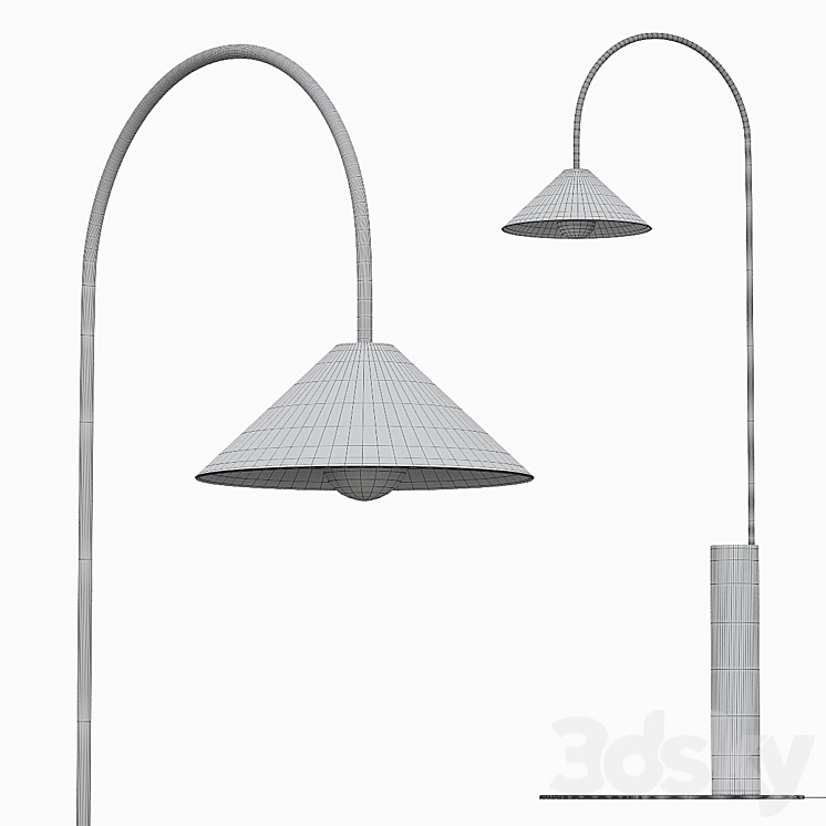 BISHOP TALL FLOOR LAMP 3DS Max - thumbnail 2