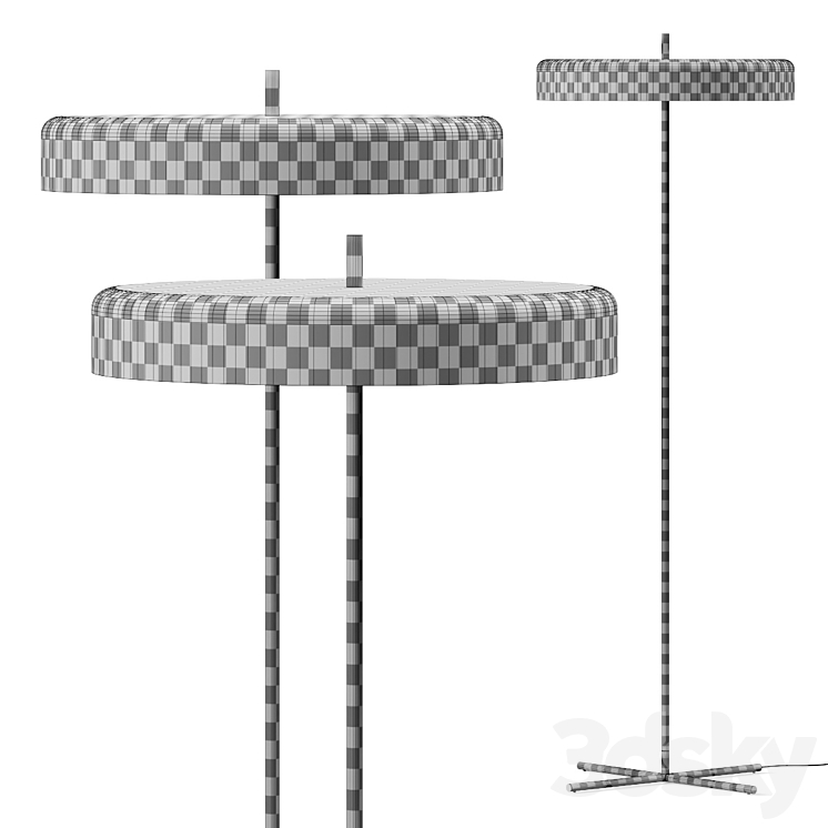 Blu Dot Bobber Floor Lamp 3DS Max Model - thumbnail 2