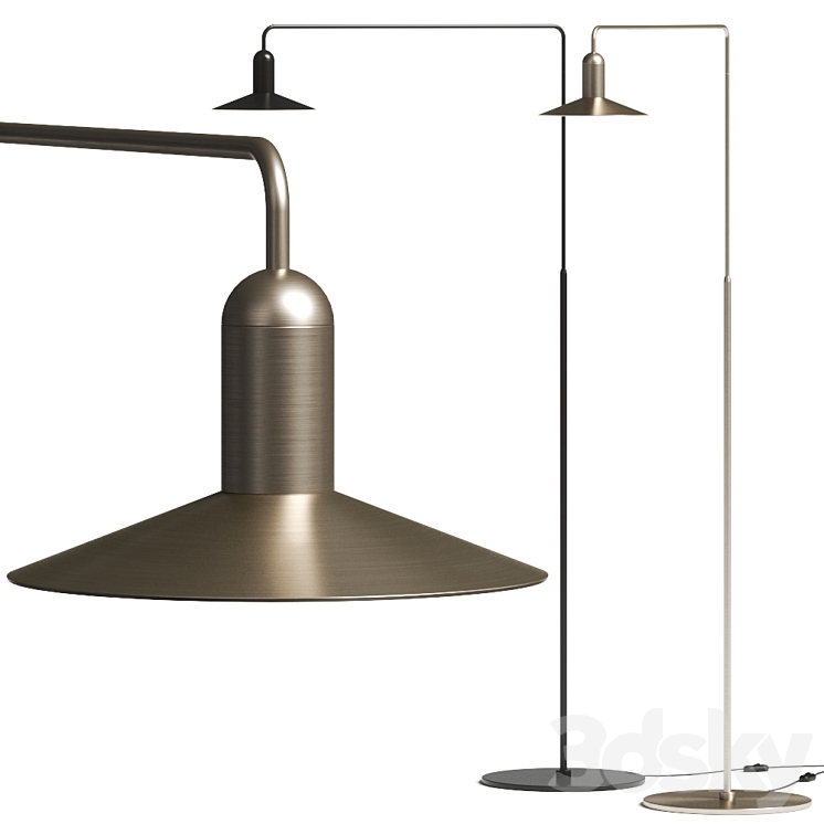 BoConcept Aerial Floor Lamp 3DS Max Model - thumbnail 1