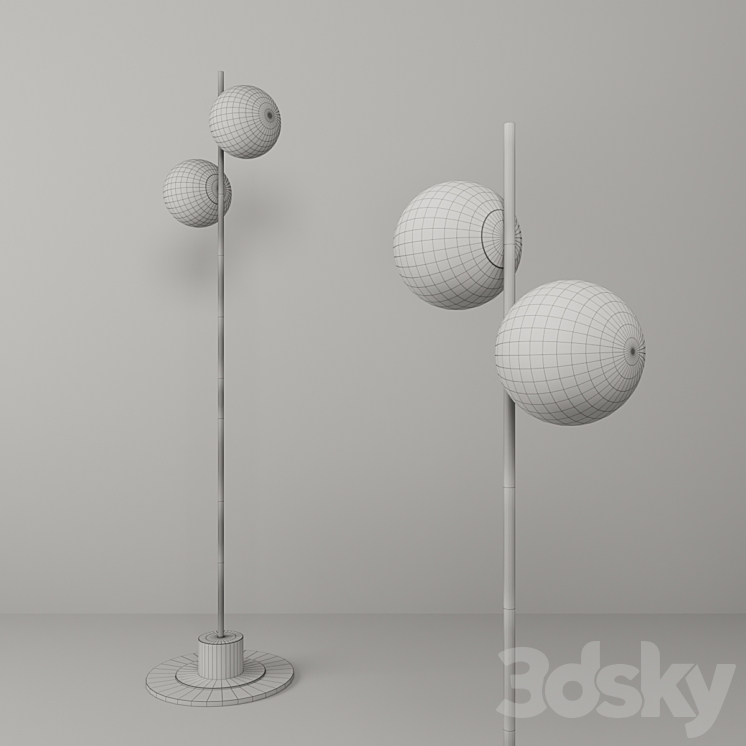 “Bohrer 69 “”Tree Floor Lamp” 3DS Max - thumbnail 2