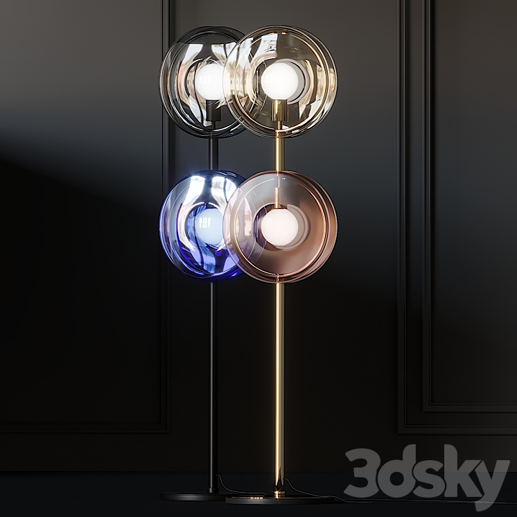 BOMMA ORBITAL Crystal Floor lamps 3DS Max Model - thumbnail 1