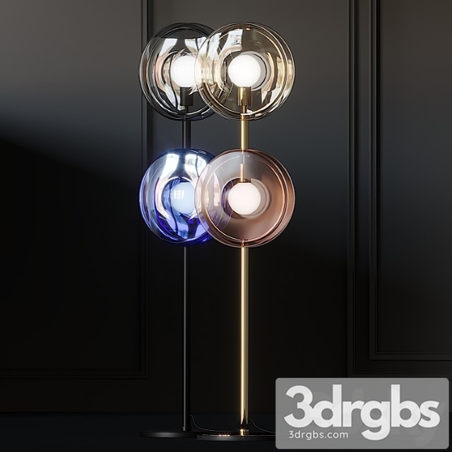 Bomma orbital crystal floor lamps 3dsmax Download - thumbnail 1