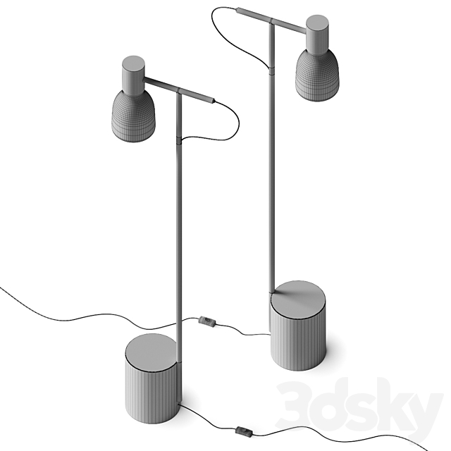 Bonaldo Acquerelli Floor Lamp 3DSMax File - thumbnail 3