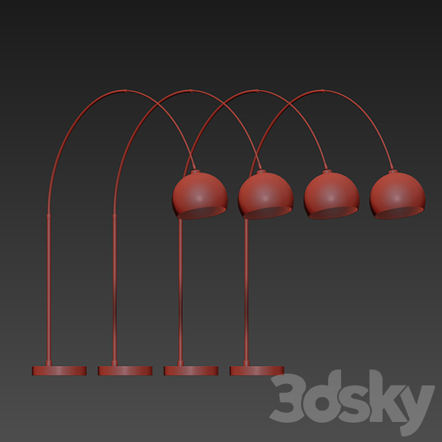 Bow Large Floor Lamp Made 3DSMax File - thumbnail 2