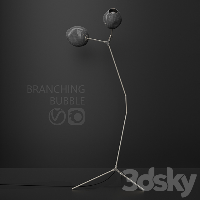 Branching Floor Lamp 3DSMax File - thumbnail 2