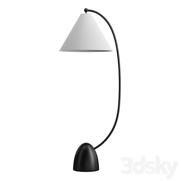 Britta Metal Floor Lamp 3DS Max Model - thumbnail 3