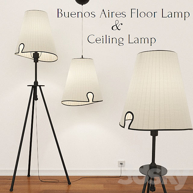 Buenos Aires Ceiling Lamp 3ds Max - thumbnail 1