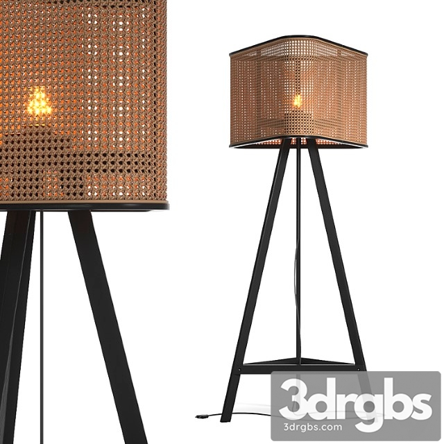 Cane Floor Lamp 3dsmax Download - thumbnail 1