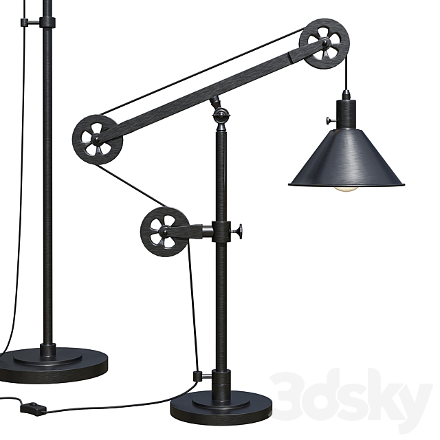 Carlisle floor Lamp 3DSMax File - thumbnail 3