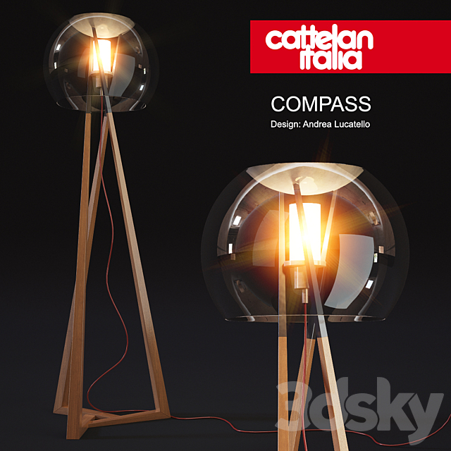 Cattelan compas 3DS Max Model - thumbnail 1