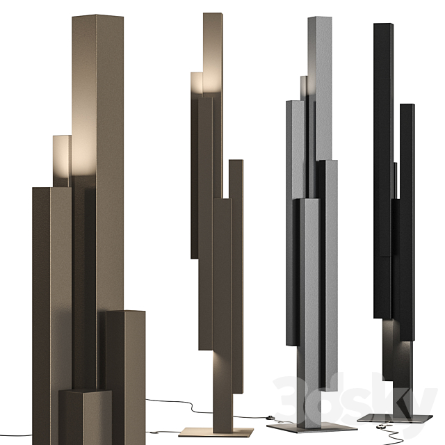 Cattelan Italia Manhattan Floor Lamps 3DSMax File - thumbnail 1