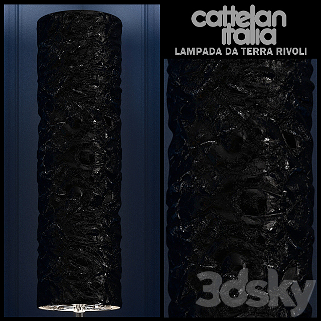 cattelan italia noir LAMPADA DA TERRA RIVOLI 3ds Max - thumbnail 2