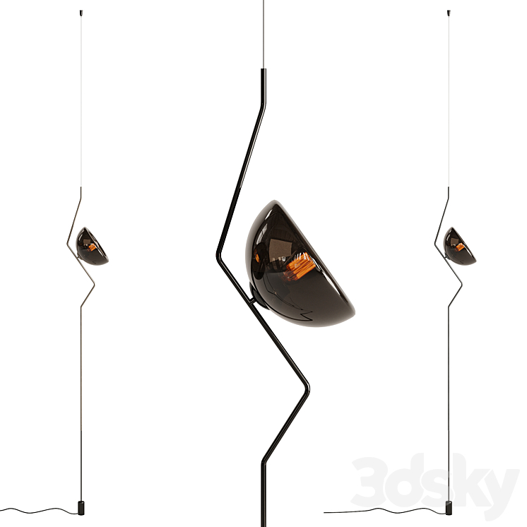 Cattelan Italia Tramonto Ceiling Lamp 3DS Max Model - thumbnail 1