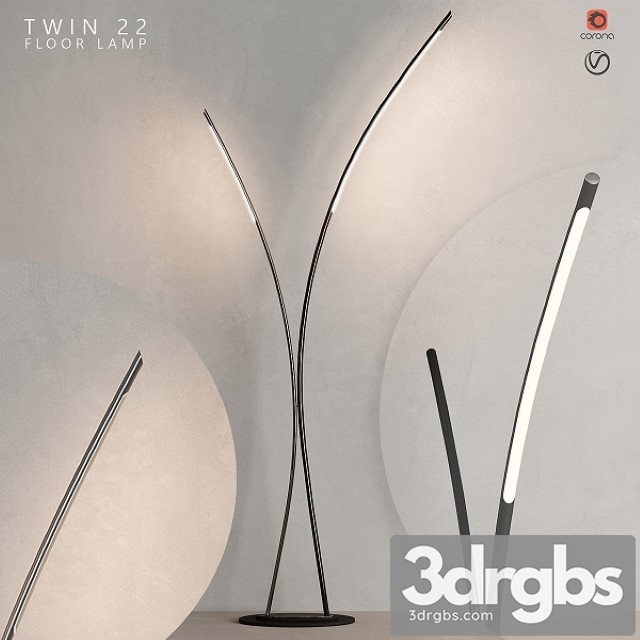 Cattelan Italia Twin 20221 Line 3dsmax Download - thumbnail 1