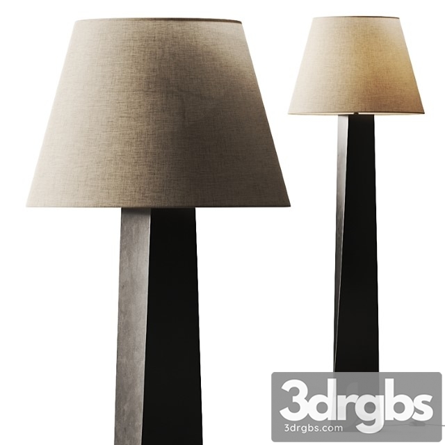 CB2 Beke Bronze Floor Lamp 3dsmax Download - thumbnail 1