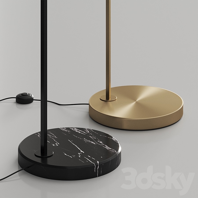 CB2 Belgrave Floor Lamp 3DS Max Model - thumbnail 4