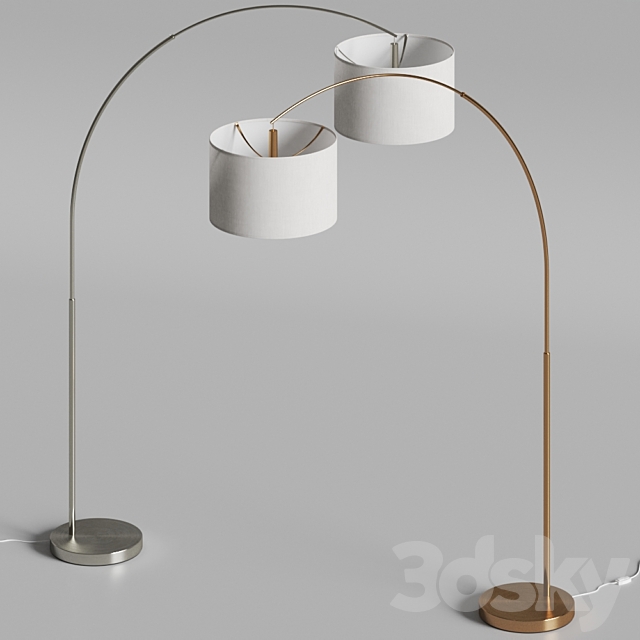 CB2 Big Dipper Arc Floor Lamps 3DS Max Model - thumbnail 2